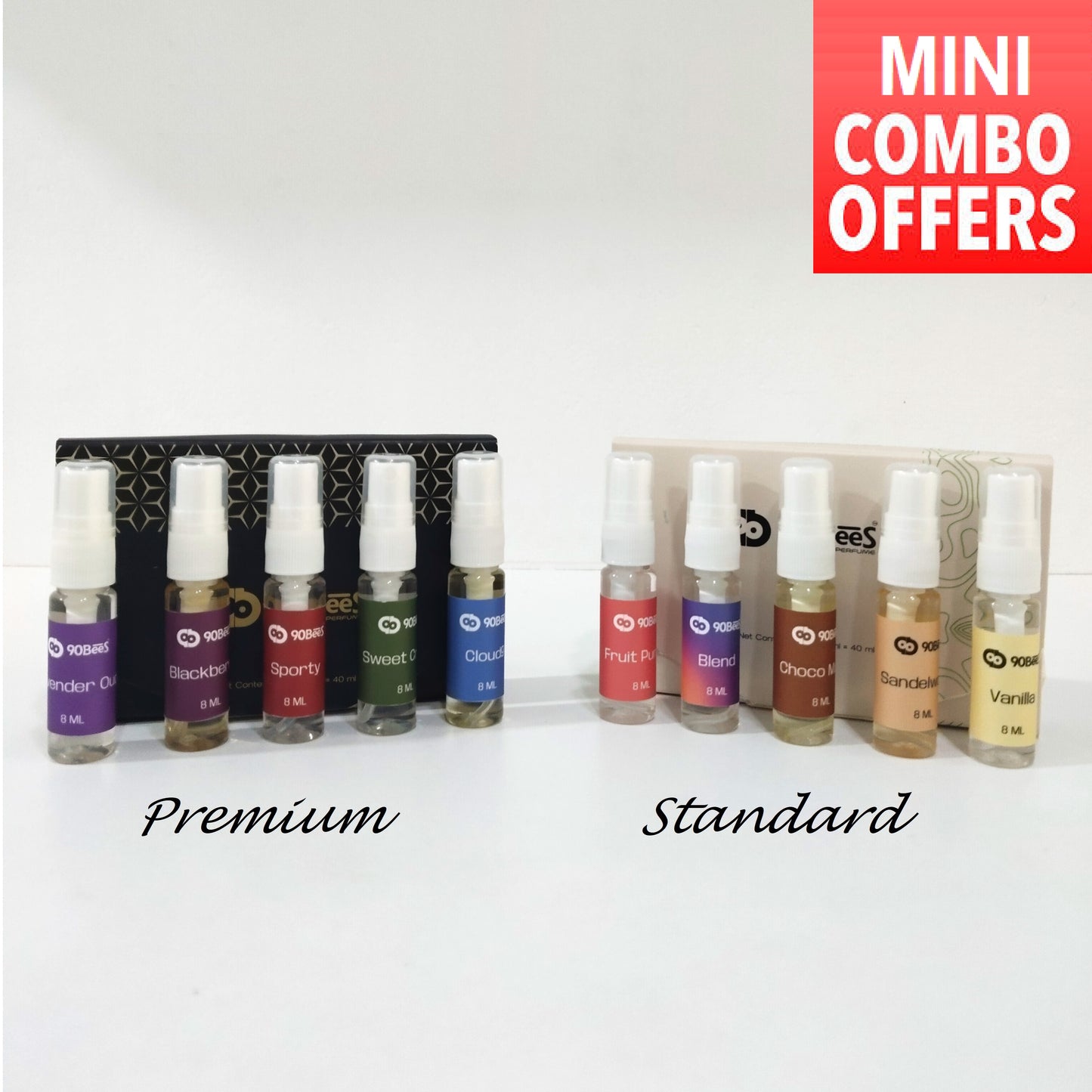 Mini Pack Combo Kit Premium Standard 8ml x 10