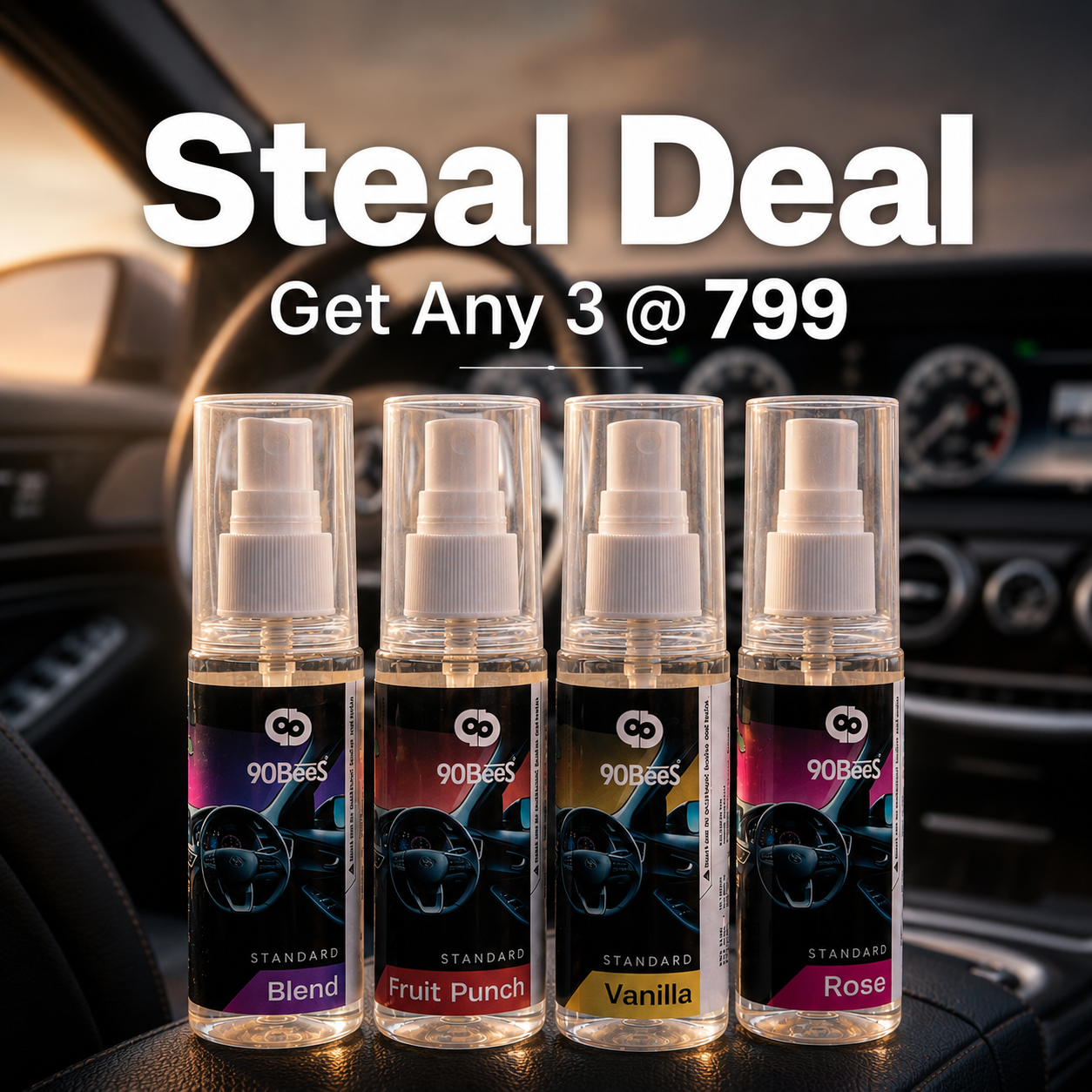 Standard Car Perfume Combo