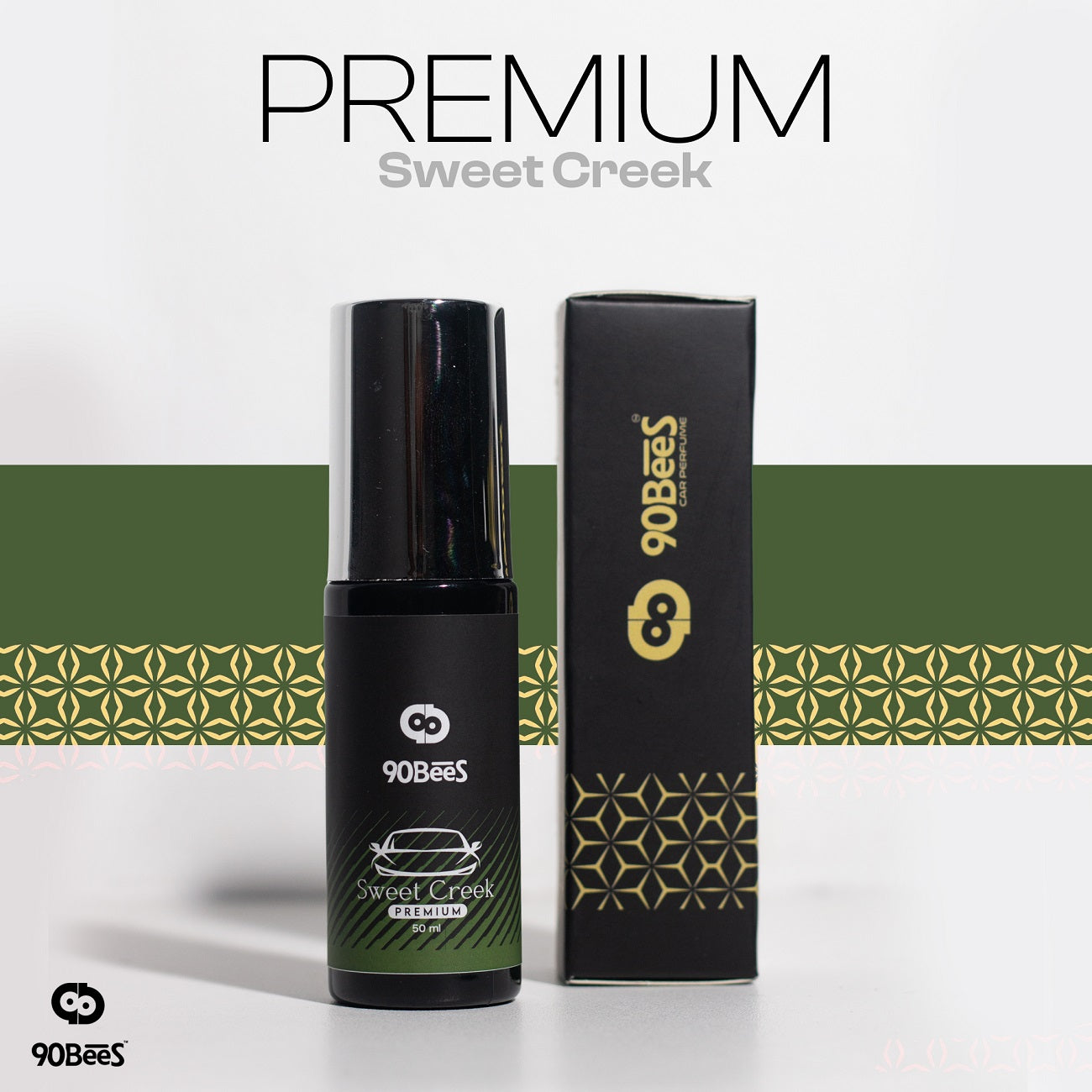 90Bees Sweet Creek Premium Car Perfume | Long Lasting Luxury Fragrance