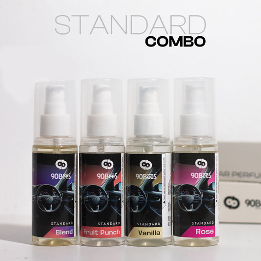 Combo Offer Standard Car Perfume Blend Fruit Punch Vanilla Rose