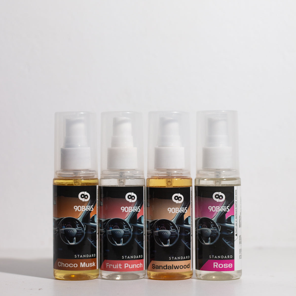 Combo Offer Standard Car Perfume Chocomusk Fruitpunch Sandalwood  Rose