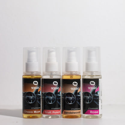Combo Offer Standard Car Perfume Chocomusk Fruitpunch Sandalwood  Rose
