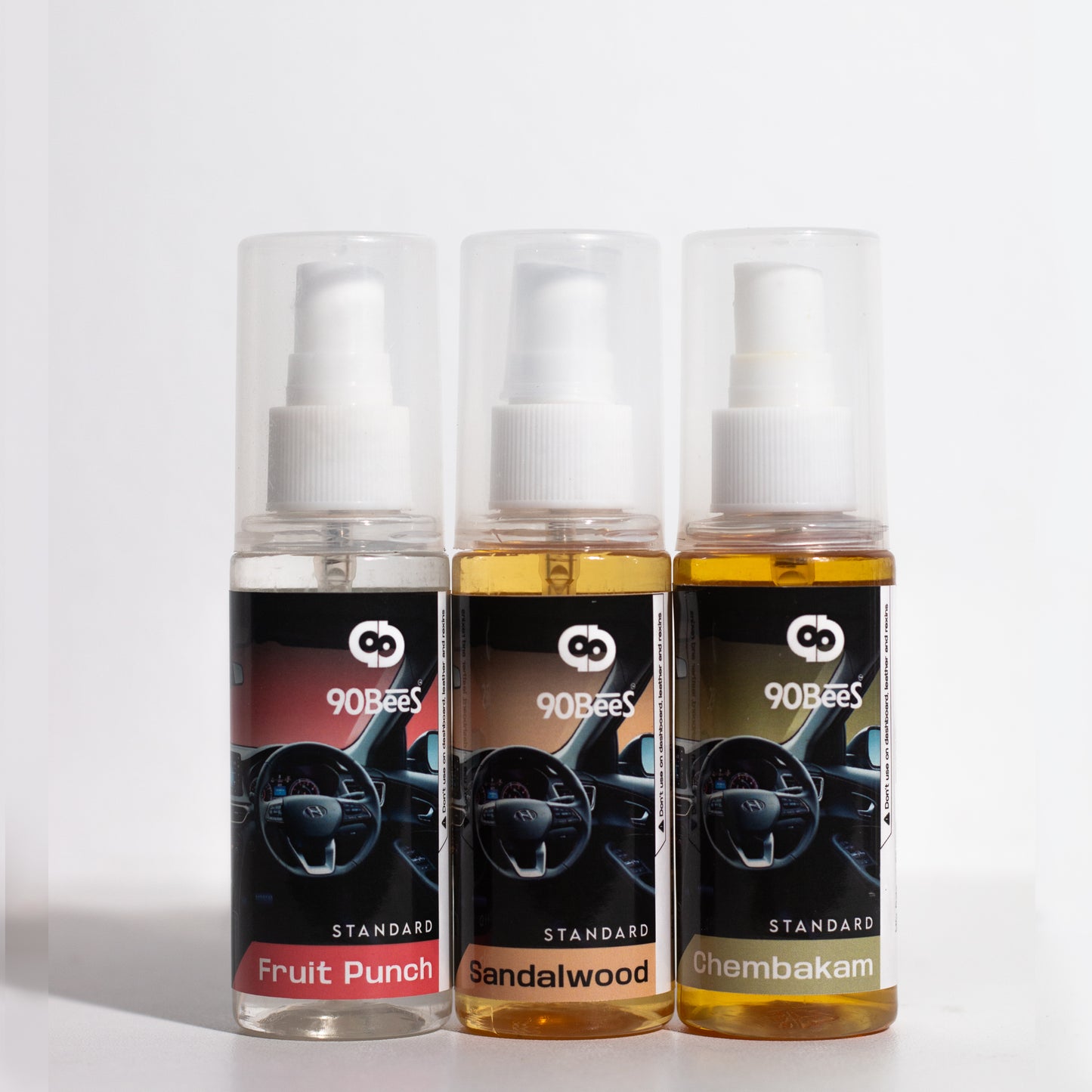 Combo Offer Standard Car Perfume Fruitpunch Chembakam Sandalwood