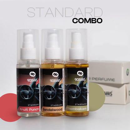 Combo Offer Standard Car Perfume Fruitpunch Chembakam Sandalwood