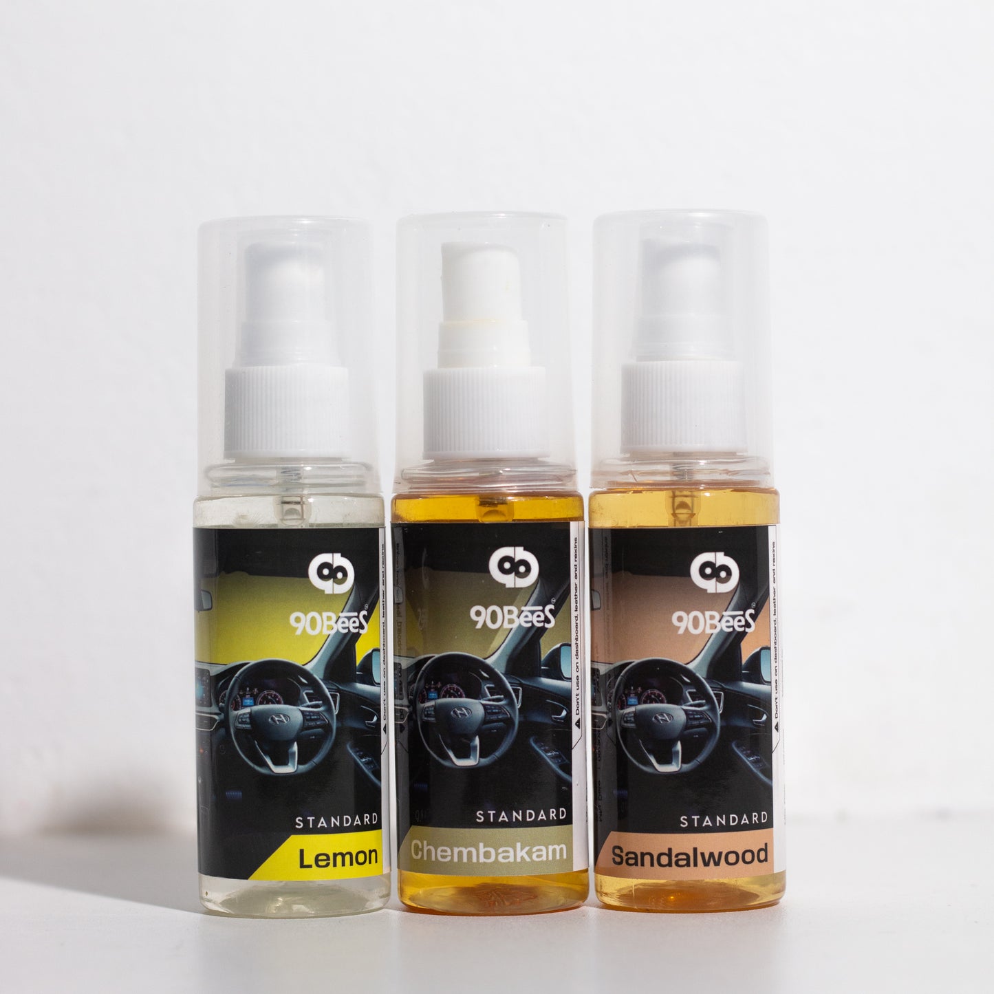 Combo Offer Standard Car Perfume Lemon Chembakam Sandalwood