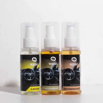 Combo Offer Standard Car Perfume Lemon Chembakam Sandalwood
