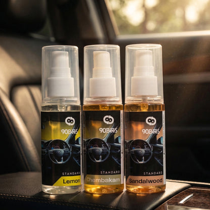 Combo Offer Standard Car Perfume Lemon Chembakam Sandalwood