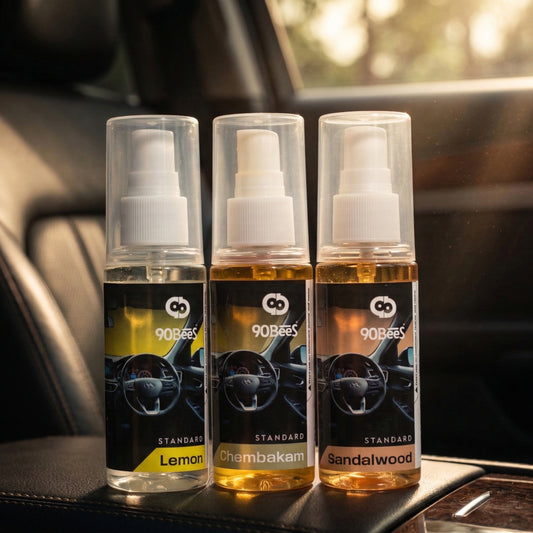 Combo Offer Standard Car Perfume Lemon Chembakam Sandalwood