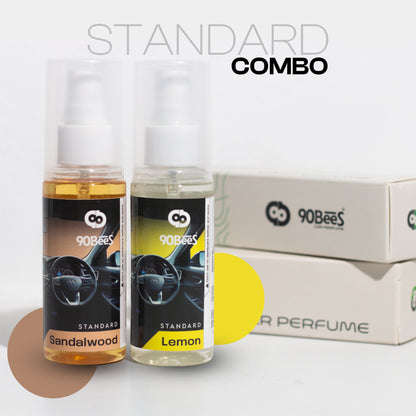 Combo Offer Standard Car Perfume Sandalwood Lemon