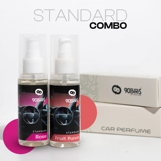 Combo Offer Standard Car Perfume Fruitpunch Rose