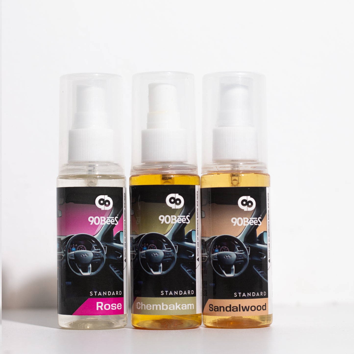 Combo Offer Standard Car Perfume Rose Chembakam Sandalwood