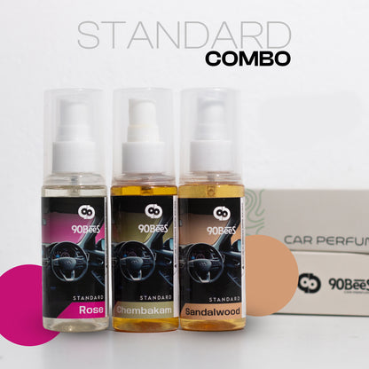 Combo Offer Standard Car Perfume Rose Chembakam Sandalwood