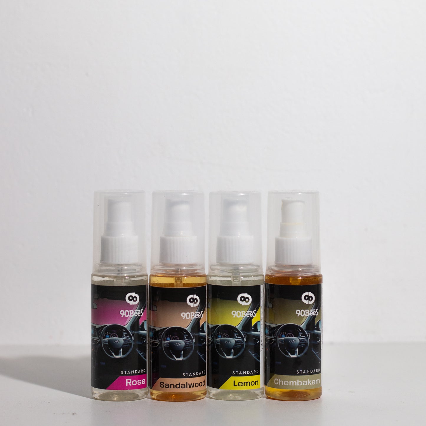 Combo Offer Standard Car Perfume Rose Sandalwood Lemon Chembakam