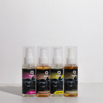Combo Offer Standard Car Perfume Rose Sandalwood Lemon Chembakam