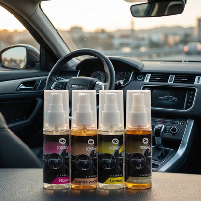 Combo Offer Standard Car Perfume Rose Sandalwood Lemon Chembakam