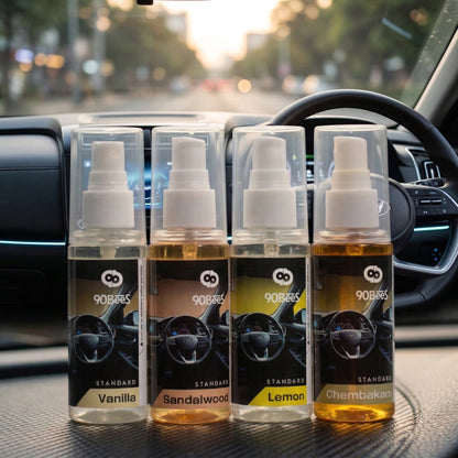 Combo Offer Standard Car Perfume Vanilla Sandalwood Lemon Chembakam