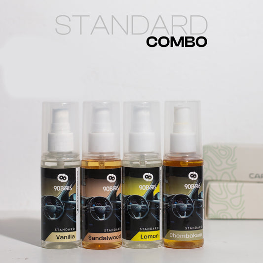 Combo Offer Standard Car Perfume Vanilla Sandalwood Lemon Chembakam